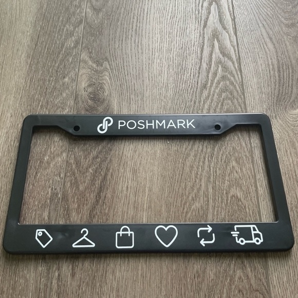 poshmark black car license plate frame - Picture 1 of 2
